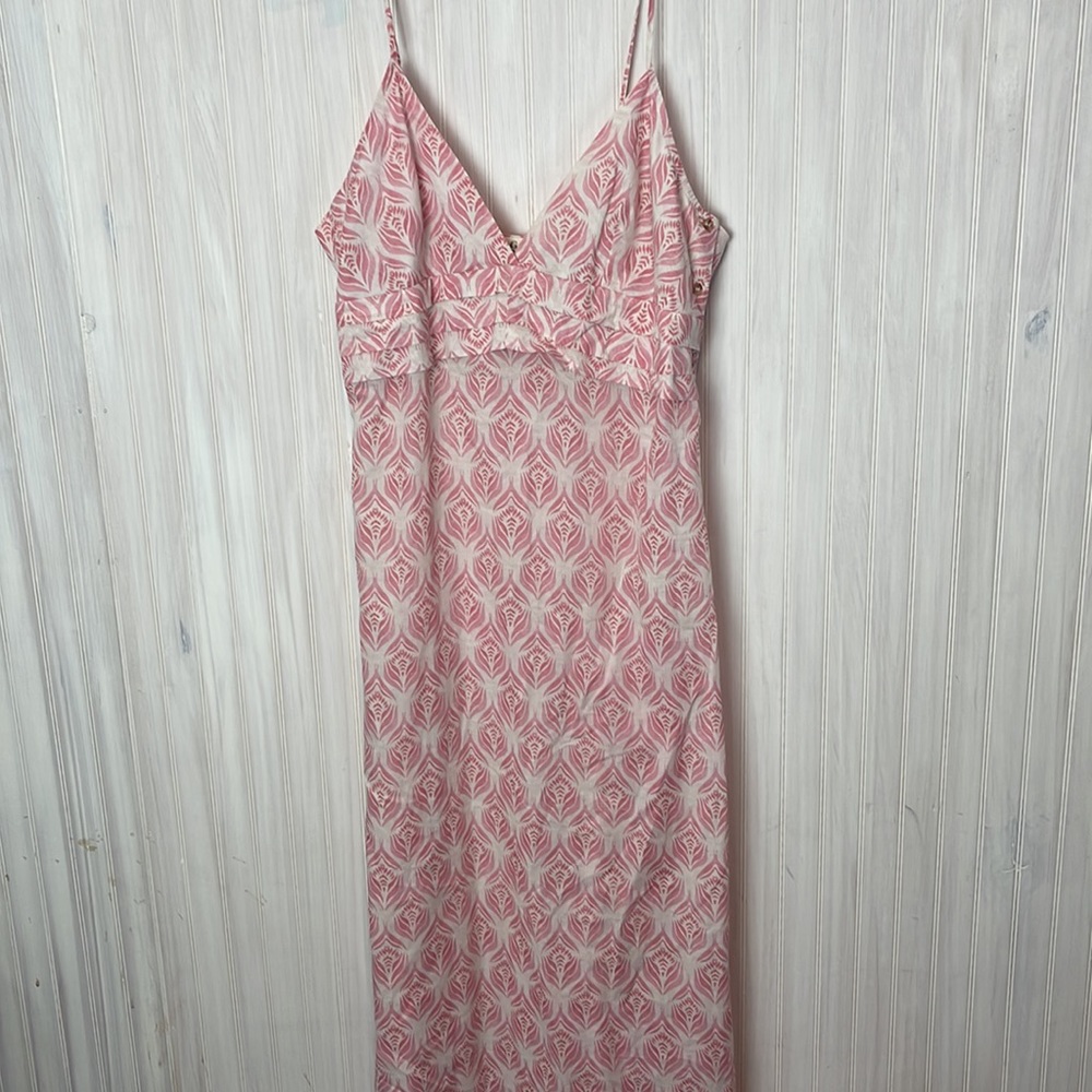 - GALANTHYA AMERICAN RISE PRINT DRESS M - Picture 3 of 7